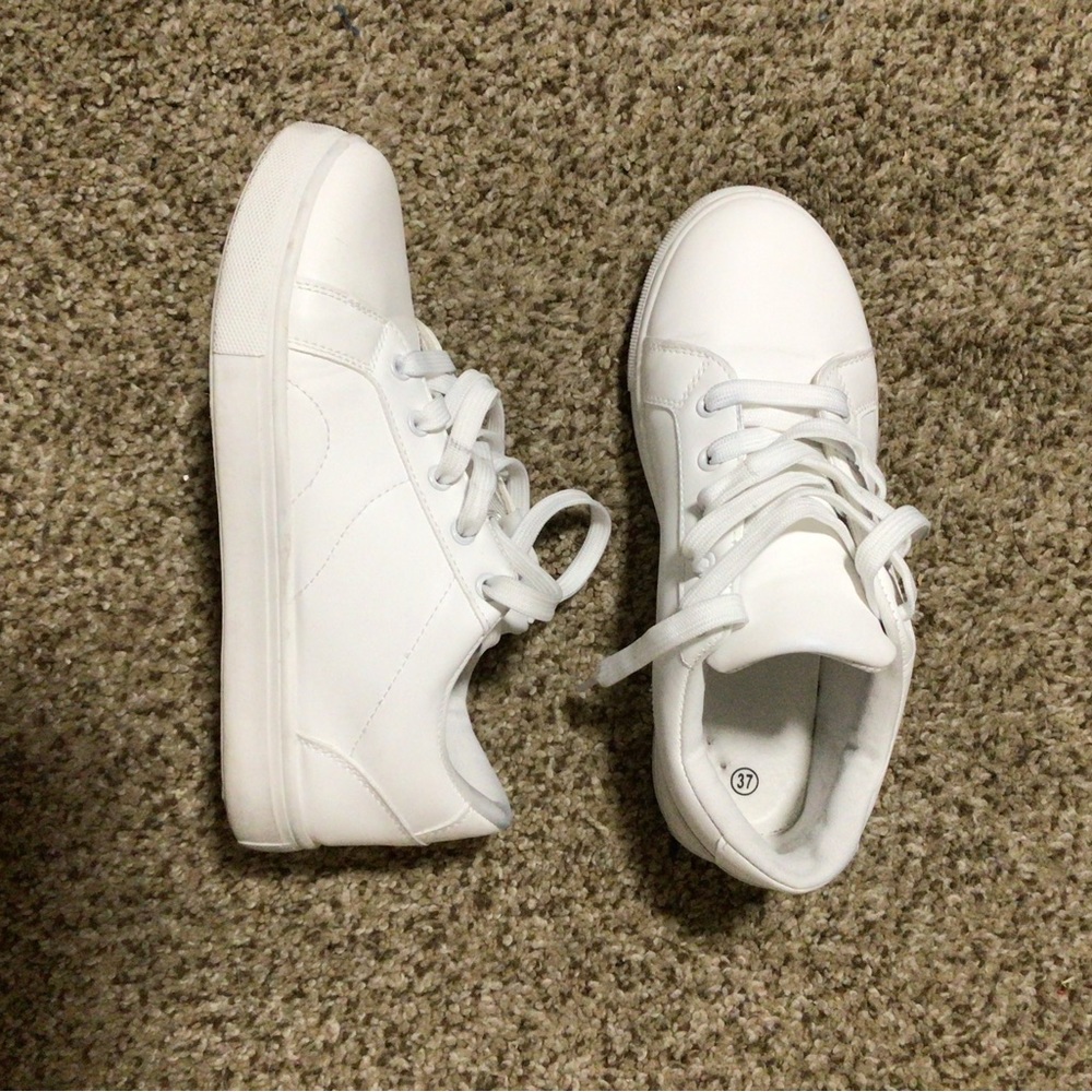 White sneakers